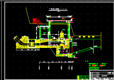某水利电站厂房的cad建筑施工设计图